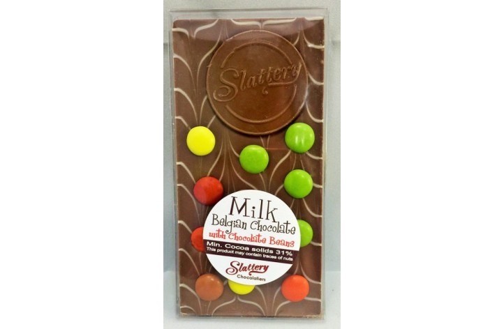 Small Milk Chocolate Bar with Chocolate Beans